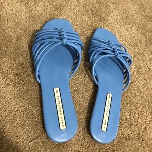 Blue strappy sandals